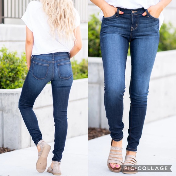 Judy Blue Denim - Judy Blue dark wash skinny jeans made in USA sz 29